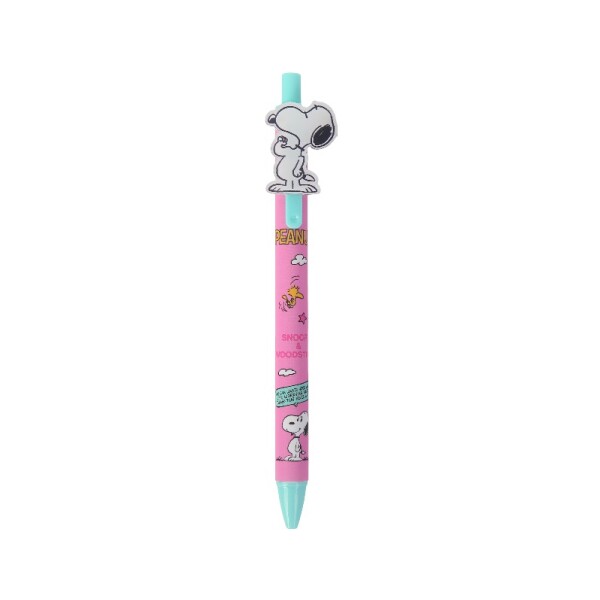 Lapicera retráctil Snoopy celeste