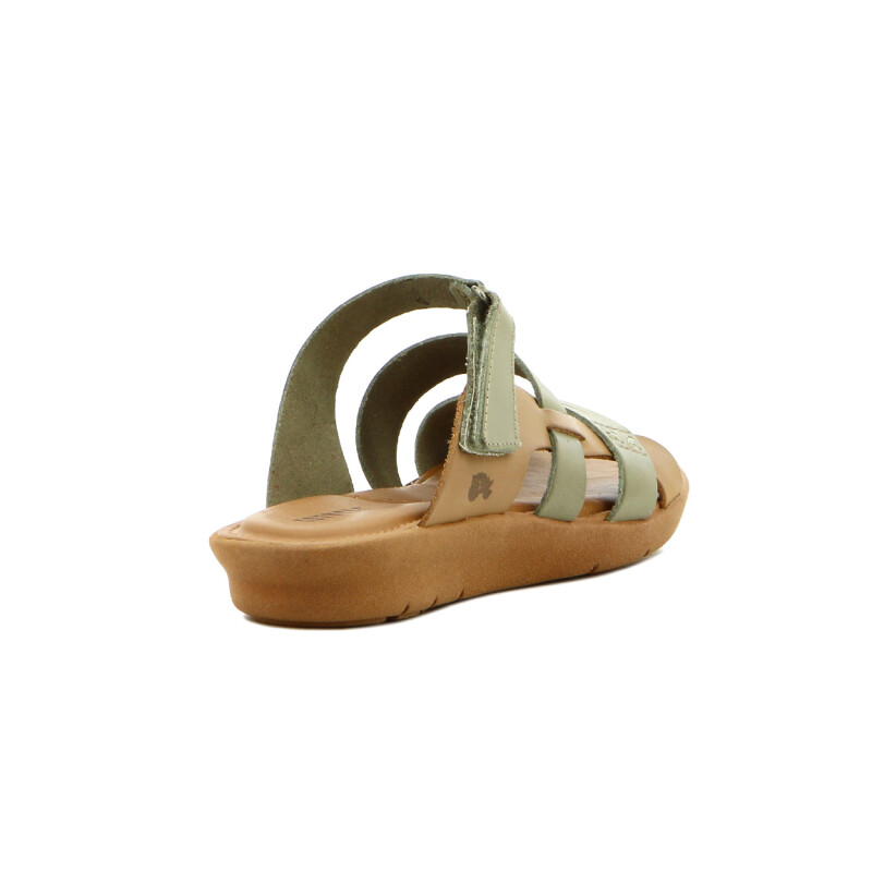 Country Sand.dama 3 Tiras Combinadas S/baja Salvia-ambar