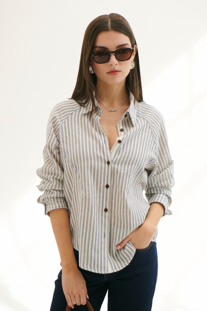 CAMISA BRUNA AZUL