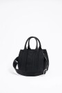 BOLSO DE MANO MEDIANO NYLON Negro