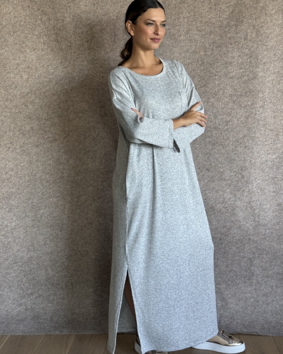 Vestido Jacinta - Gris Melange 