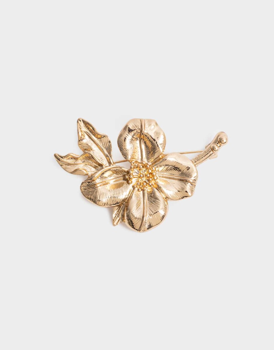 Prendedor De Flor - Dorado 