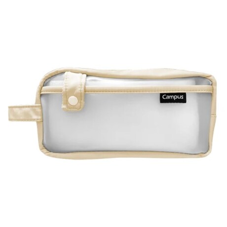 Cartuchera Campus Transparente Amarilla