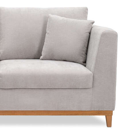 Sofá Belfast - Tela Microfibra - 2 cuerpos 2204 (Gris)