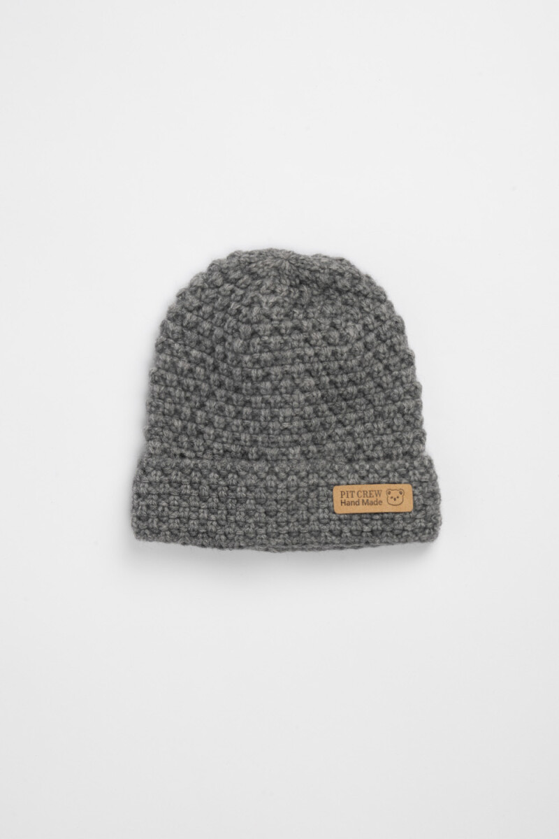 Gorro punto Gris Melange