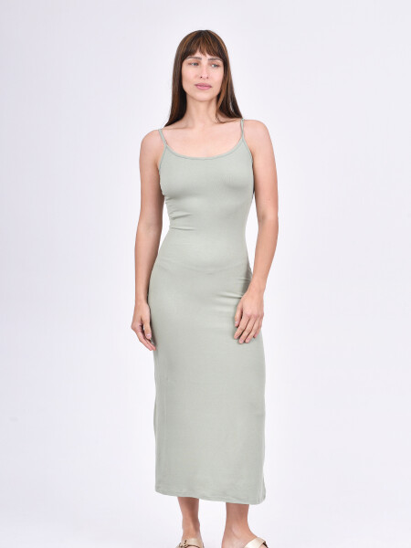 VESTIDO LUTECIA VERDE AZULADO