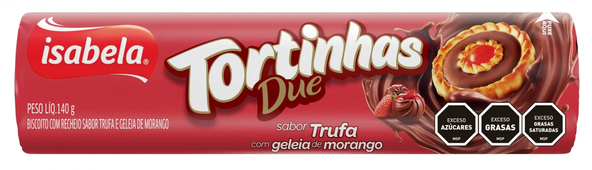 GALLETA ISABELA TORTITA 140G DUE TRUFA Y GELATINA 