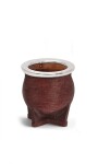 MATE DE CERÁMICA CHICO DELTA QUEBRADO CHOCOLATE
