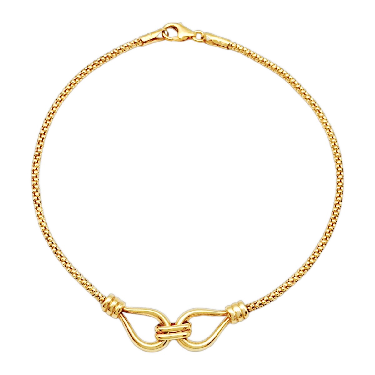 Pulsera Lazos córdon-Oro bajo-Sin Piedra-PU8047 - sinpiedra 