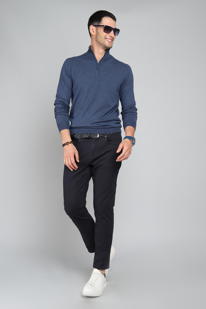 Sweater Medio Cierre Arrow DENIM