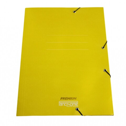 CARPETA CON ELASTICO PREMIUM 309 COLOR AMARILLO CARPETA CON ELASTICO PREMIUM 309 COLOR AMARILLO