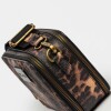 Bandolera New Penny en efecto cuero zaffiano Animal Print