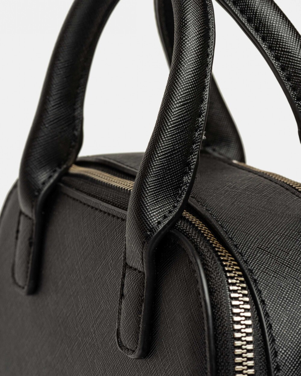 Cartera de mano New Penny en efecto cuero zaffiano Negro