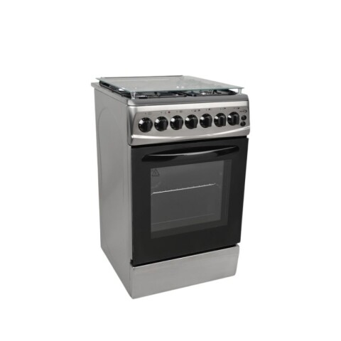COCINA DELNE COMBINADA 3+1 CON HORNO CON TURBINA 50X60 Gris