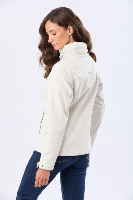 CAMPERA DE NEOPRENO CON CAPUCHA - Natural CAMPERA DE NEOPRENO CON CAPUCHA - Natural