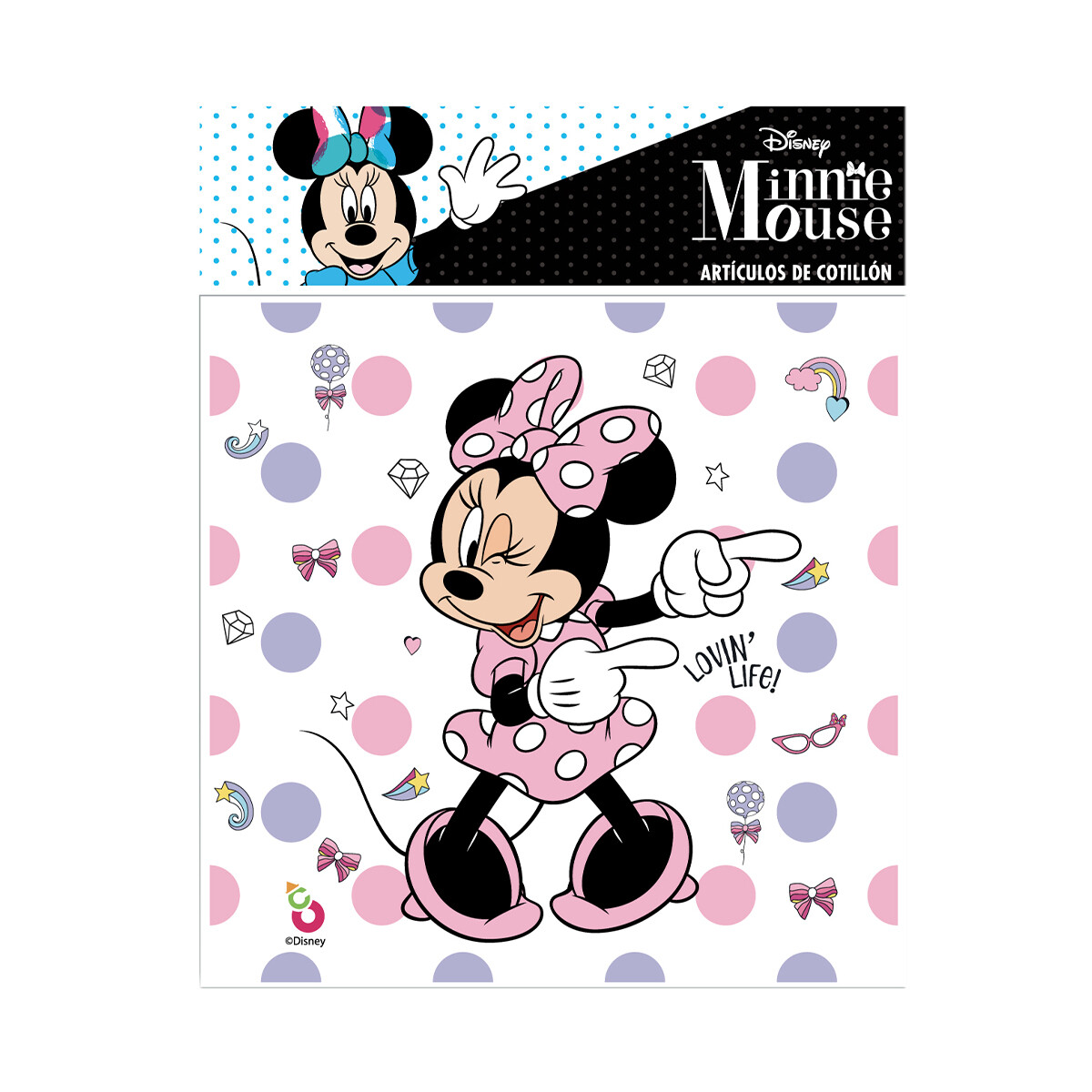 Cotillón Servilletas Impresas x 20 Minnie 