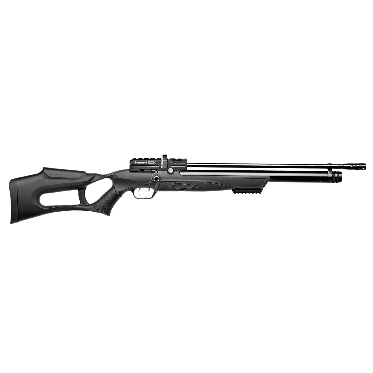 Rifle Chumbera PCP Puncher Nish S Calibre 6,35mm - Kral Arms - Negro 