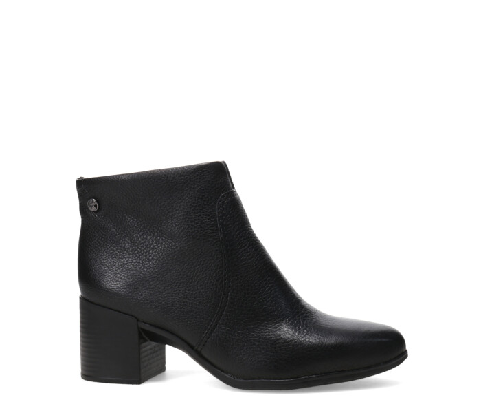 Botas de Mujer Bottero Caña Baja de Cuero Negro