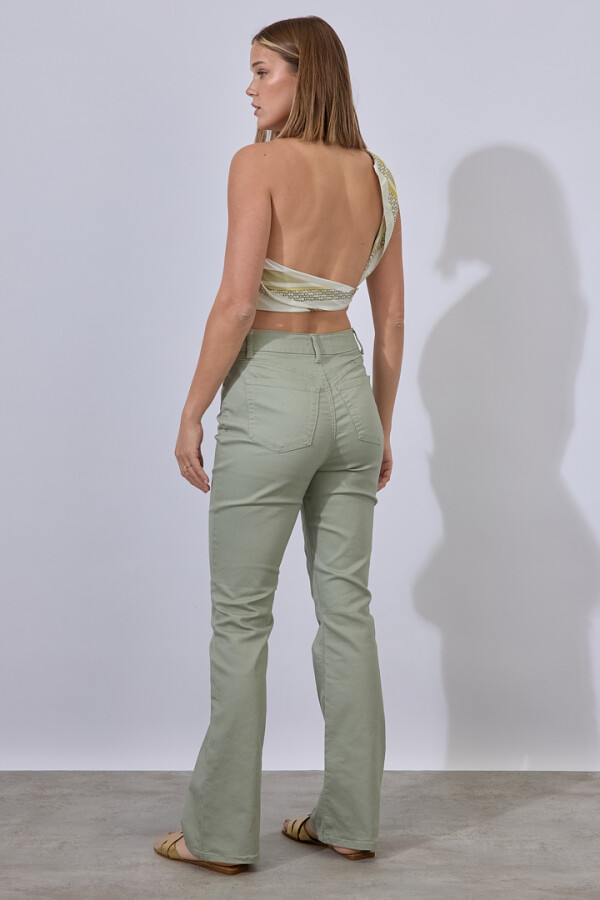 Jean Bootcut VERDE CLARO