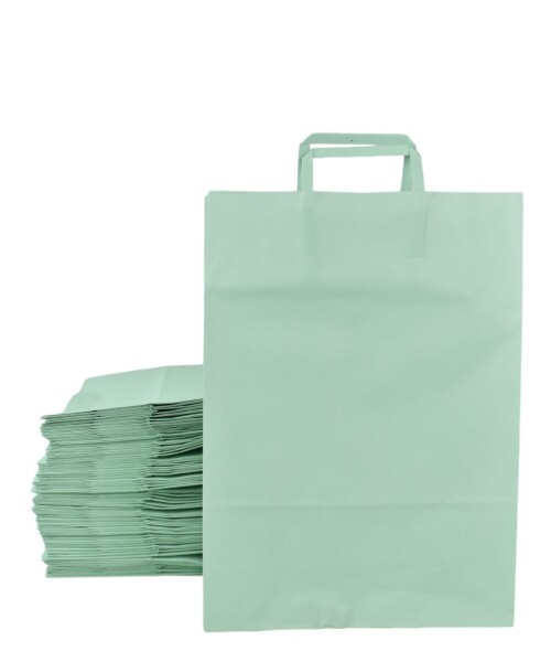 Pack x 100 - bolsa lisa 30x12x41 cm. PASTEL AQUA
