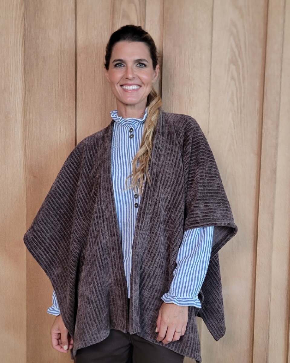 Ruana Cerdeña - Chocolate 