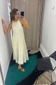 Vestido Ecos Crudo