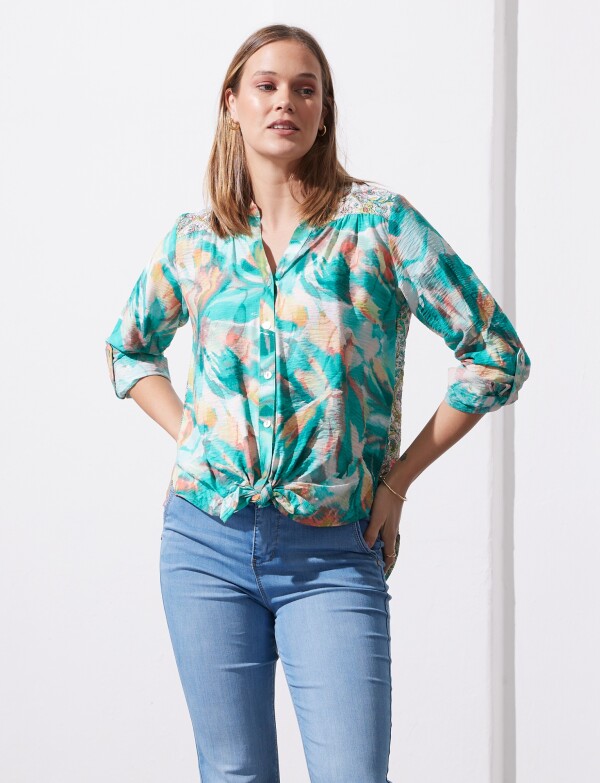 Blusa Nudo VERDE/MULTI