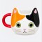Taza De Gatito Naranja Y Negro