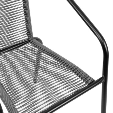 Silla De Patio Simil Ratan New Negro 4652 Silla De Patio Simil Ratan New Negro 4652
