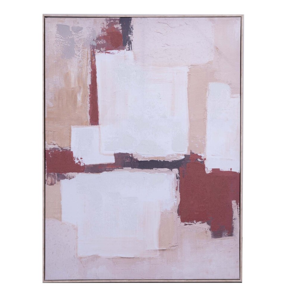 CUADRO 90X120CM PAPEL MARRON GRACE I