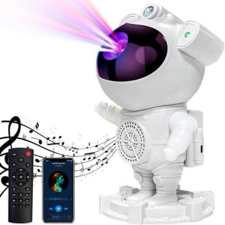 Lampara Proyector Astronauta Led Estrellas De Galaxia Sonido Bluetooth Lampara Proyector Astronauta Led Estrellas De Galaxia Sonido Bluetooth