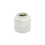 FLORERO ANILLOS 14.5x14.5x15CM BLANCO FLORERO ANILLOS 14.5x14.5x15CM BLANCO