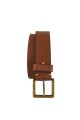 Cinto cuero c/detalle de costura Marron claro