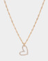 Cadena Corta con Dije Con corazón Cadena Corta Con Dije Corazón - Dorado