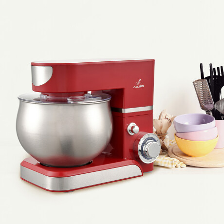 Batidora Planetaria Allied 6 Velocidades 5 L Acero Inox ROJO