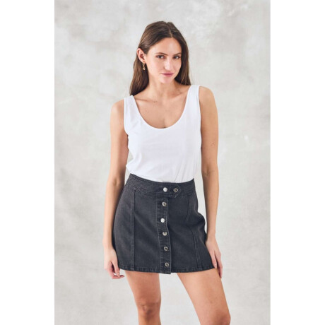 Musculosa Algodon Peinado Blanco