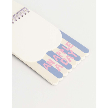 Memo Espiralado Estampado Combinacion Tricolor