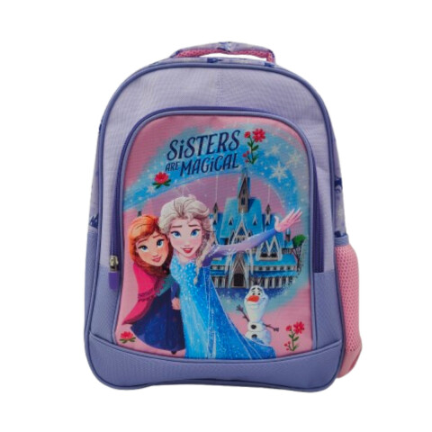 Mochila Infantil Frozen Jacquard Grande 40 x 30 cm LILA