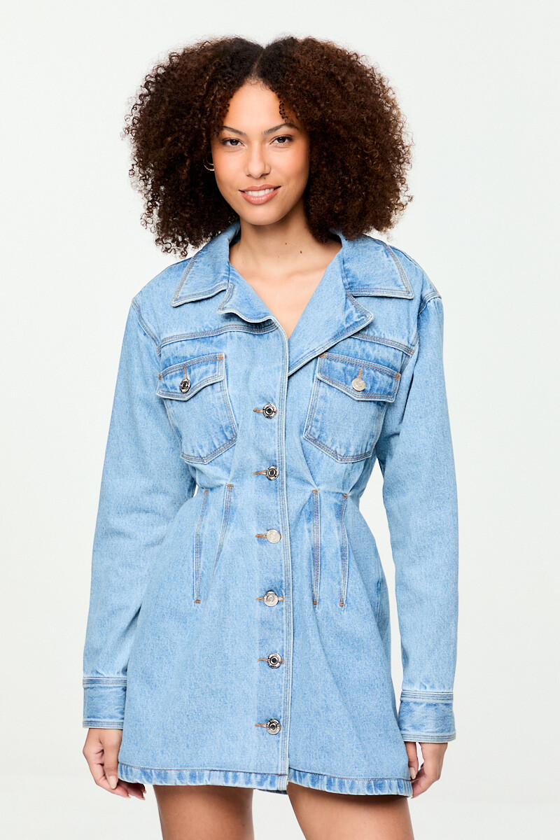 VESTIDO CAMISERO DENIM 