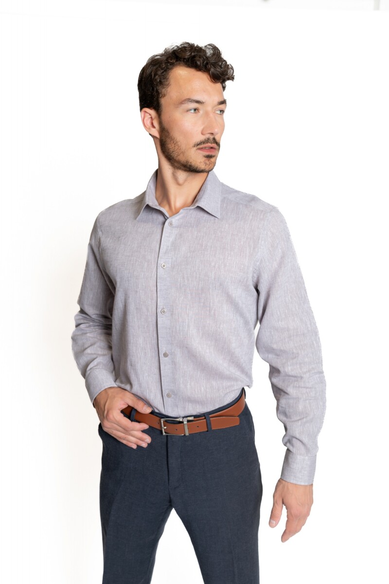 Camisa Lino-Cotton Guarnieri GRIS