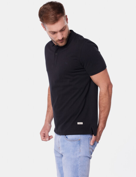 REMERA POLO JERSEY LISA Negro