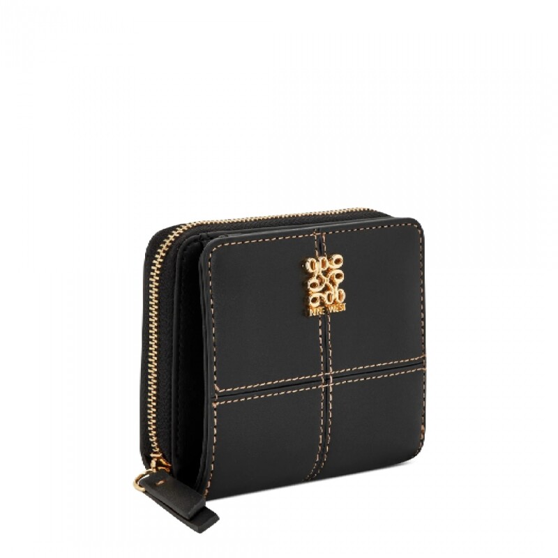 Small Leather Goods Paxtin Zip Around Black