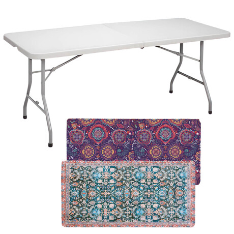Mesa Plegable 1.80m Camping Jardín Resistente Calidad 2