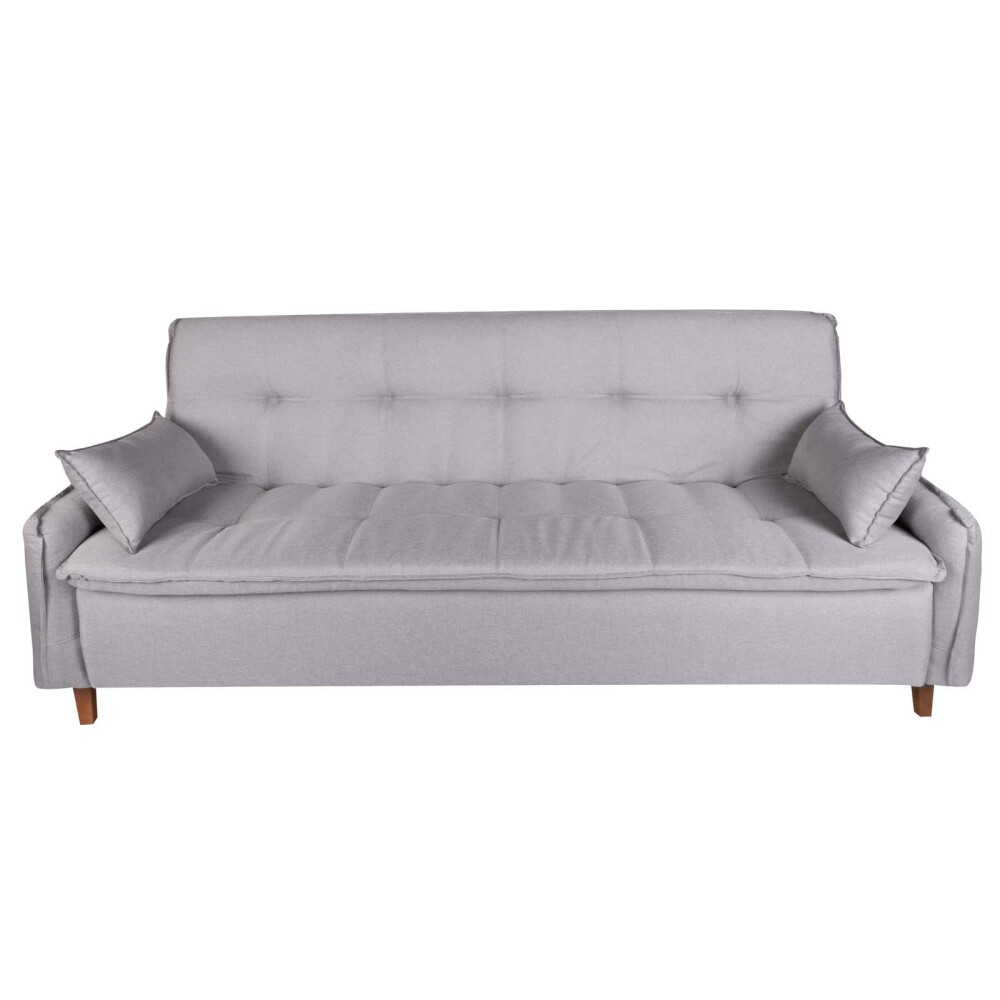 SOFÁ CAMA MADERA-Y-TELA GRIS ESSENTIA GRIS CLA