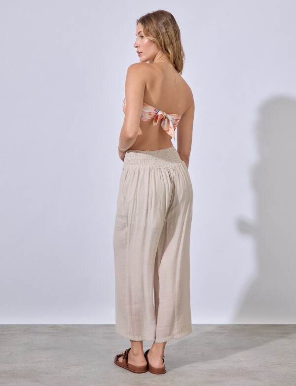 Pantalon Crop BEIGE