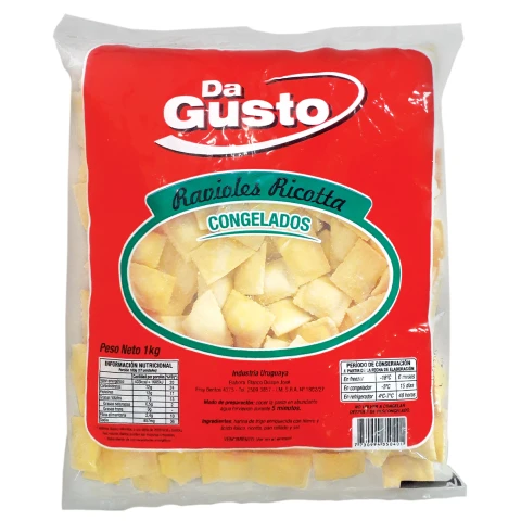 Ravioles de Ricotta Da Gusto 1 KG Ravioles de Ricotta Da Gusto 1 KG