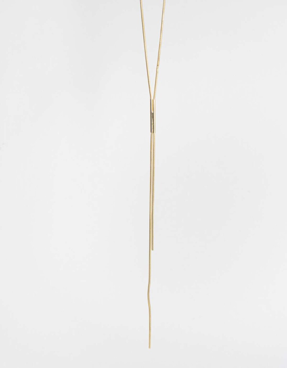 Collar Largo De Metal - Dorado 