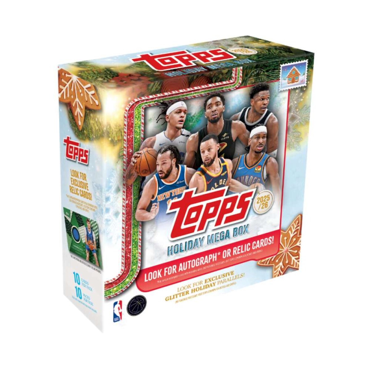 Topps Nba Holiday Mega Box 2025/26 - 100 tarjetas 