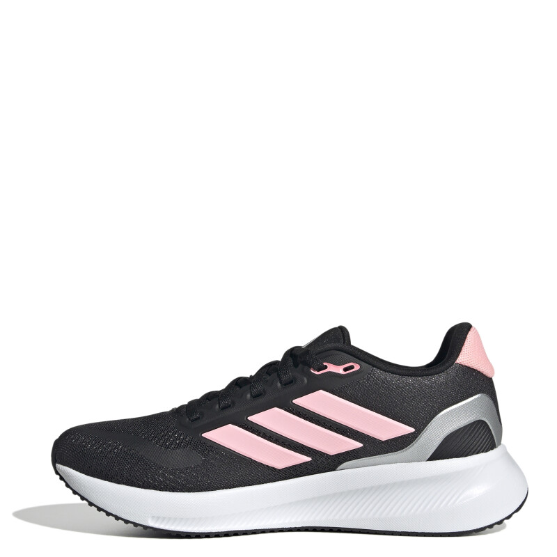 Championes de Niños Adidas Run Falcon 5 JRS Negro - Rosado - Palteado