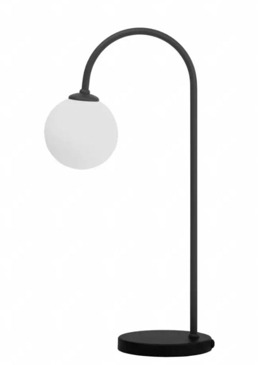 VELADOR DE MESA MACADAMIA ALUMINIO 440MM 1XG9 NEGRO 